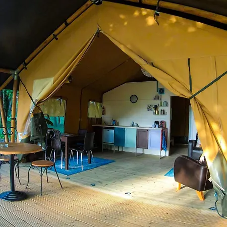 Luxury Safari Tent With Hot Tub At La Fortinerie Luxury tent *